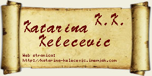Katarina Kelečević vizit kartica